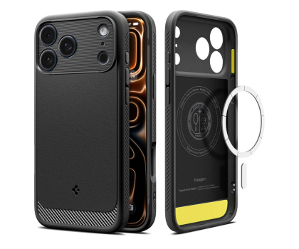 Etui do telefonów SPIGEN Rugged Armor Mag Magsafe do Iphone 17 Pro Max Matte Black 8800283313956